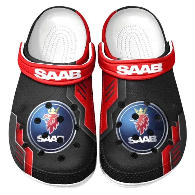 Everyday Auto Lover’s All Over Print Clog, Slip-On Shoes for Daily Comfort and Garage Style CAR185 - Red
