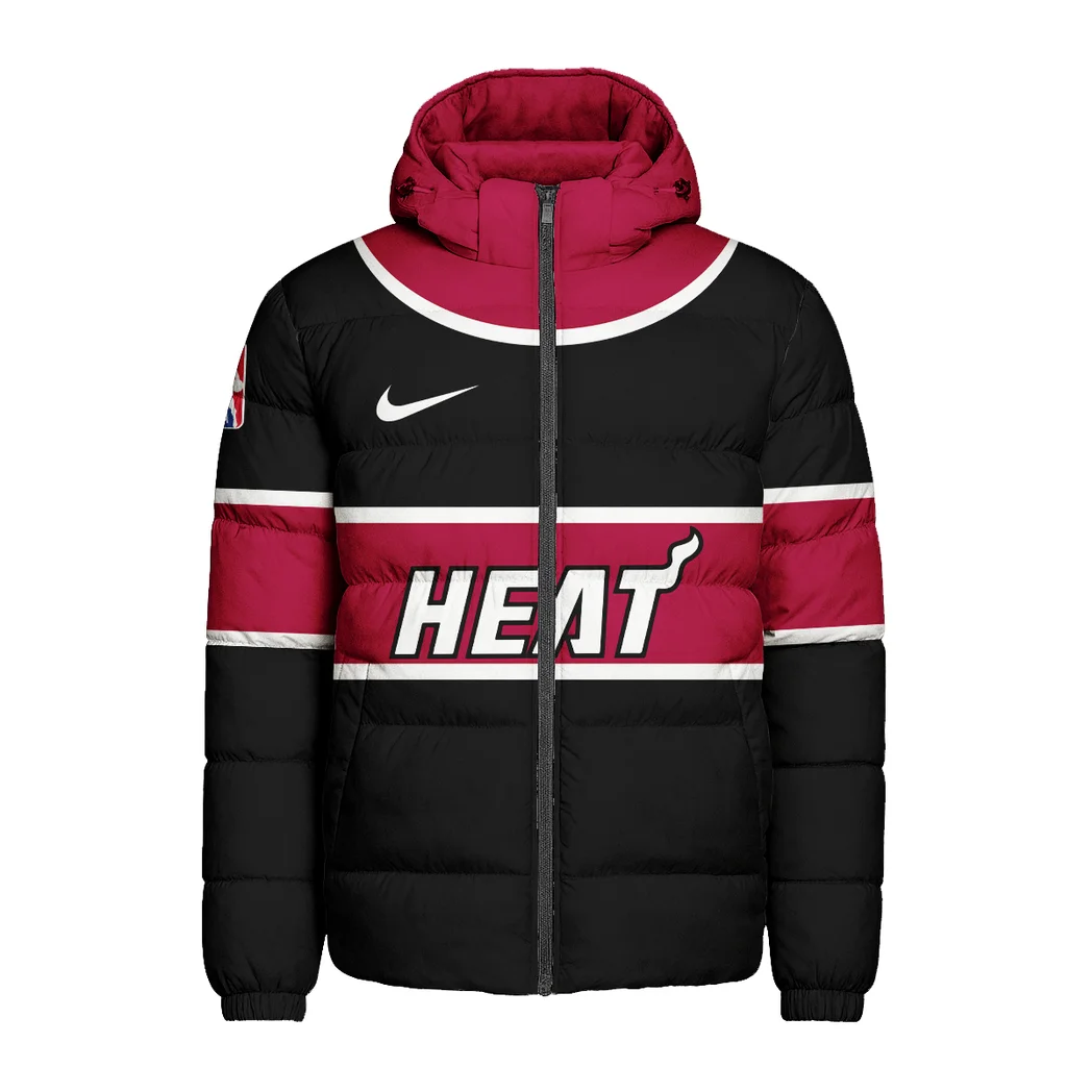 Everyday Basketball Lifestyle Hooded Cotton Jacket, Stadium-Ready Heavyweight Puffer HVN1275 - Image 2