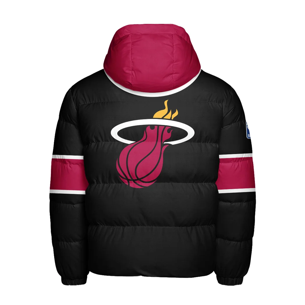 Everyday Basketball Lifestyle Hooded Cotton Jacket, Stadium-Ready Heavyweight Puffer HVN1275 - Image 3