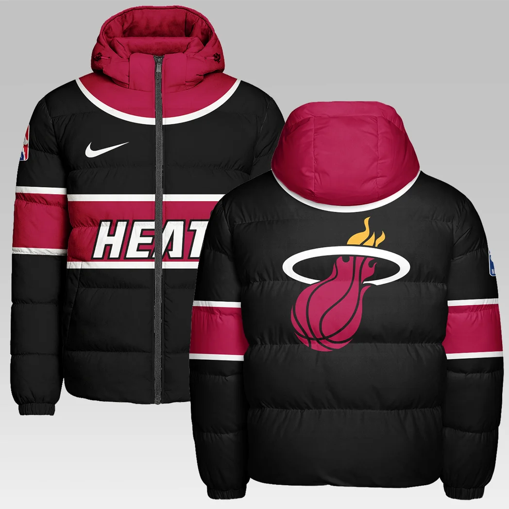 Everyday Basketball Lifestyle Hooded Cotton Jacket, Stadium-Ready Heavyweight Puffer HVN1275