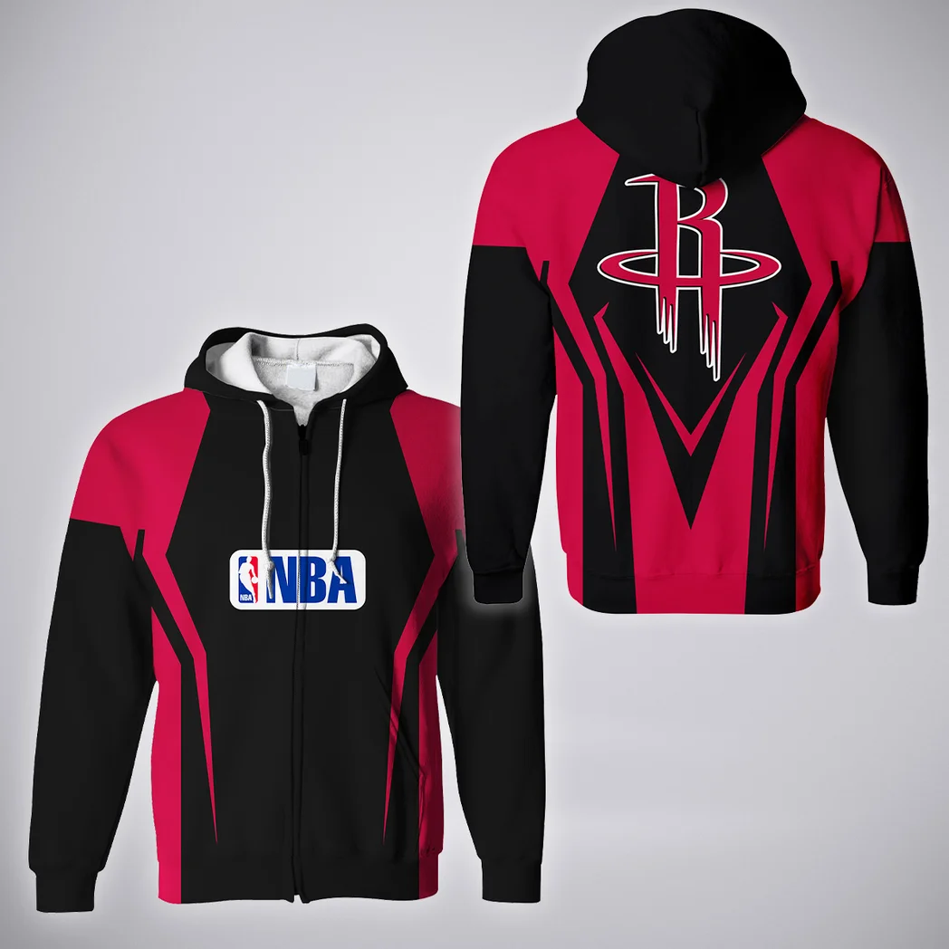 Everyday Basketball Nation Zipper Hoodie, Casual Sport Full-Zip Hoodie HVN1274