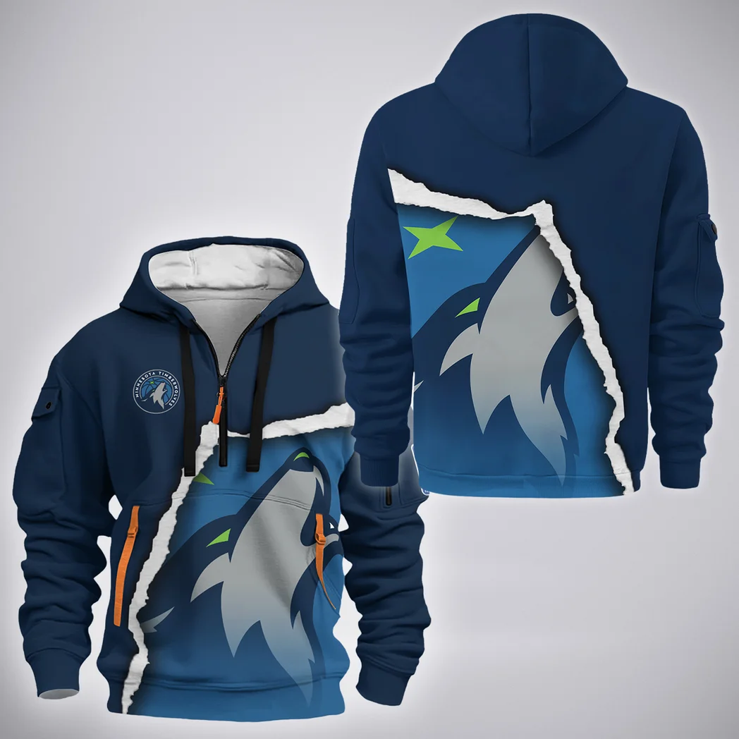 Everyday Fan Spirit Hoodie Half Zip 3D, Game Ready Half-Zip Hoodie HVN1273