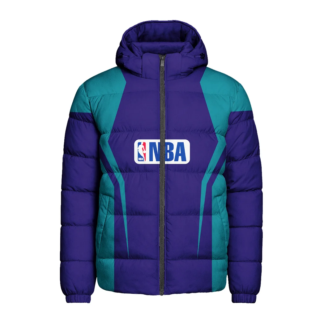 Everyday Game Spirit Hooded Cotton Jacket, Casual Everyday Fan Puffer HVN1274 - Image 2