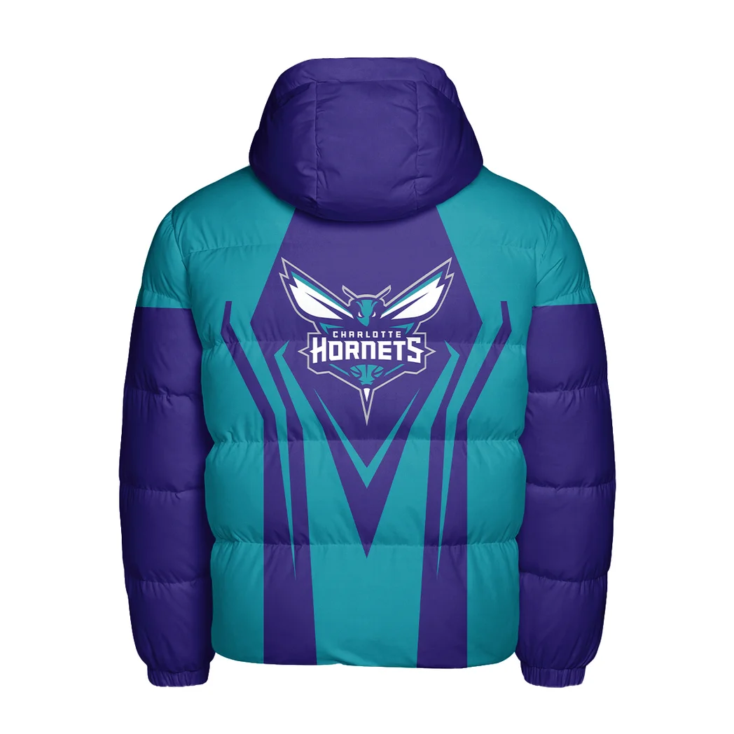 Everyday Game Spirit Hooded Cotton Jacket, Casual Everyday Fan Puffer HVN1274 - Image 3