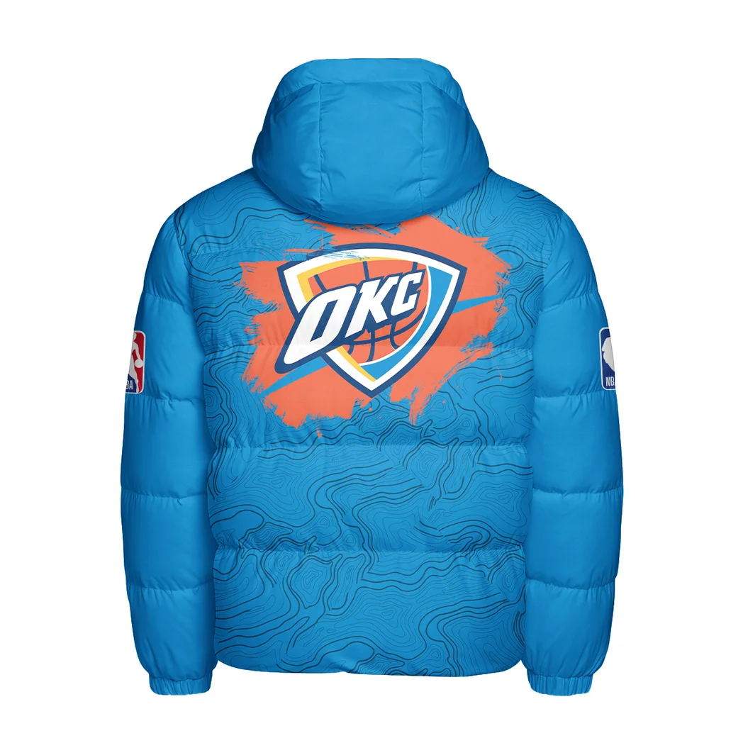 Everyday Hoop Fans Hooded Cotton Jacket, Bold Spirit Supporter Coat HVN1276 - Image 3