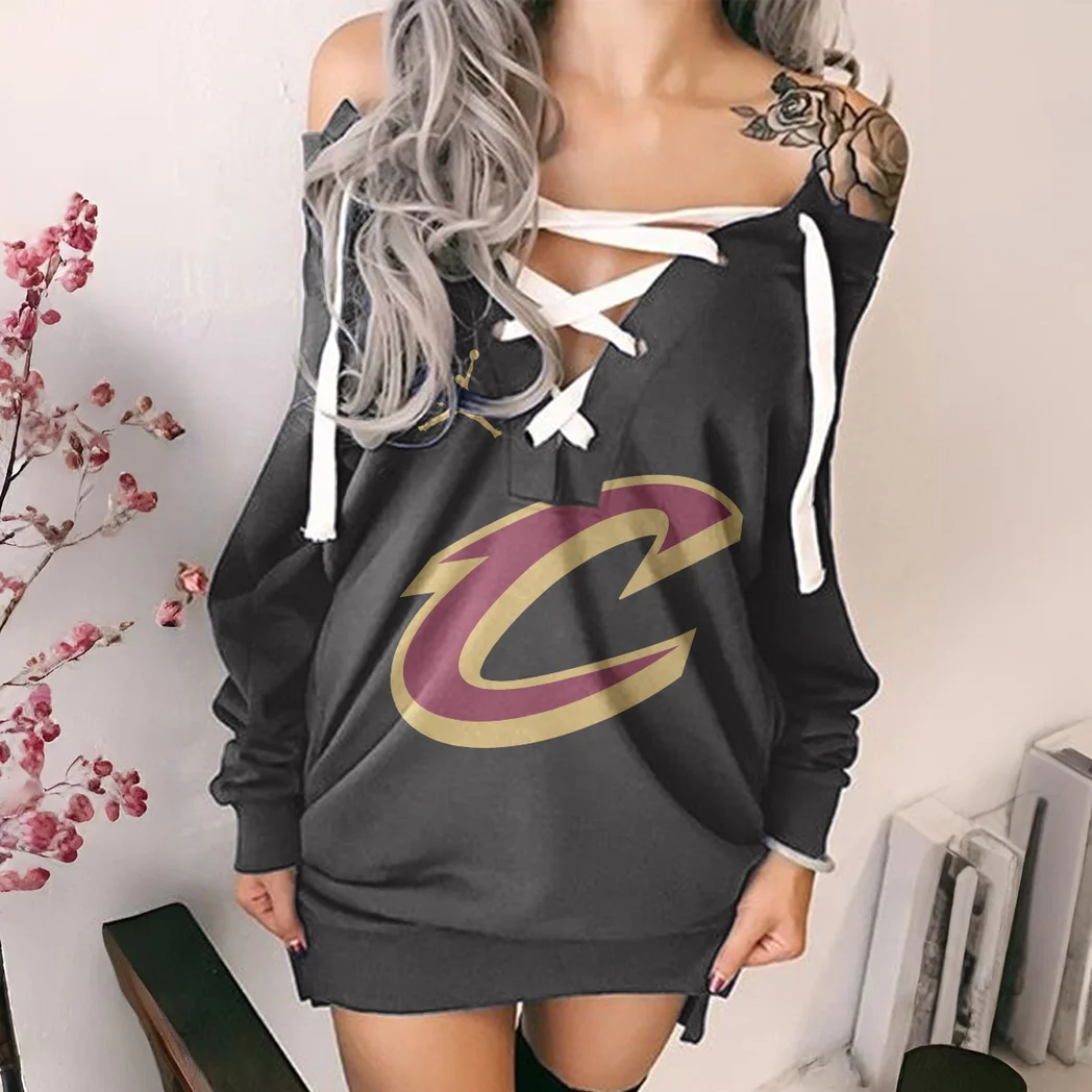 Everyday Hoop Lifestyle Lace-Up Sweatshirt For Women, Active Game Day Tunic HVN1277