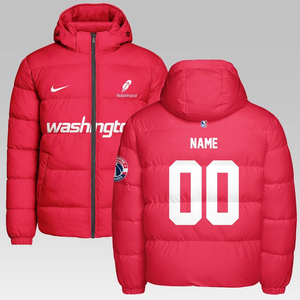 Everyday Hoop Spirit Hooded Cotton Jacket, Travel-Ready Sport Puffer HVN1280