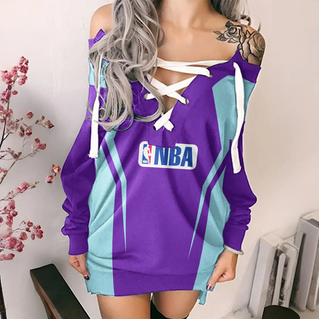 Everyday Supporter Lifestyle Lace-Up Sweatshirt For Women, Sport-Inspired Lace-Up Pullover HVN1274