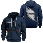 Watercraft Power Hoodie Half Zipper, All Over Print Hoodie Gift For Watercraft Power Enthusiasts CAR170 - Navy