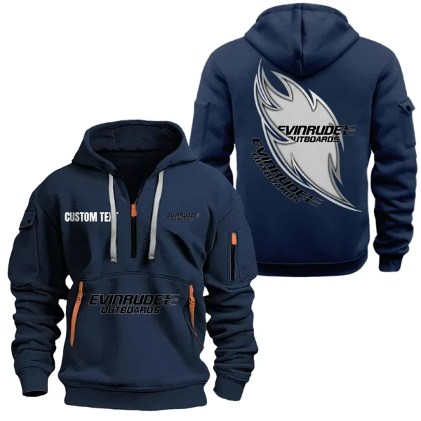 Watercraft Power Hoodie Half Zipper, All Over Print Hoodie Gift For Watercraft Power Enthusiasts CAR170 - Navy