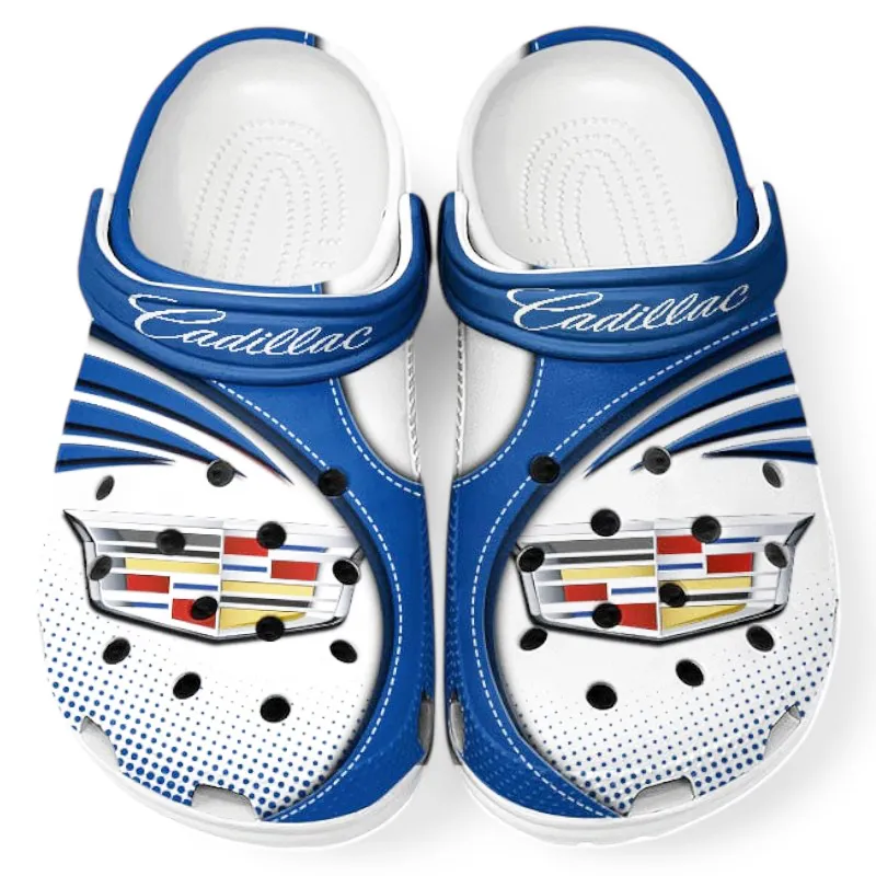 Executive Luxury Vehicle Lover’s All Over Print Clog, Slip-On Shoes for Daily Comfort and Garage Style CAR181 - Blue