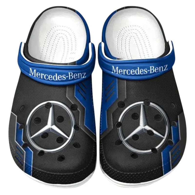 Executive Sedan Lover’s All Over Print Clog, Slip-On Shoes for Daily Comfort and Garage Style CAR185 - Blue