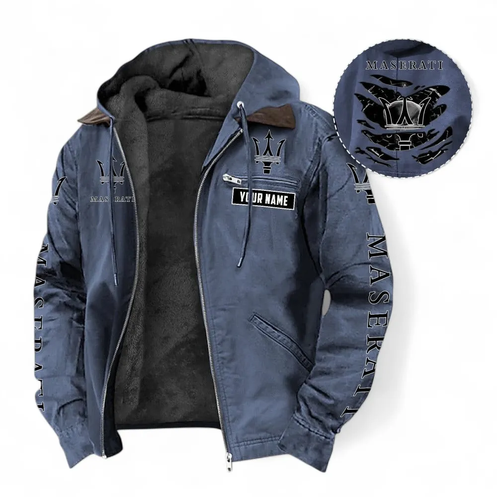 Exotic Coupe Hooded And Flannel Hoodie, Rugged & Sporty Hoodie For Car Lovers CAR391 - Navy Blue