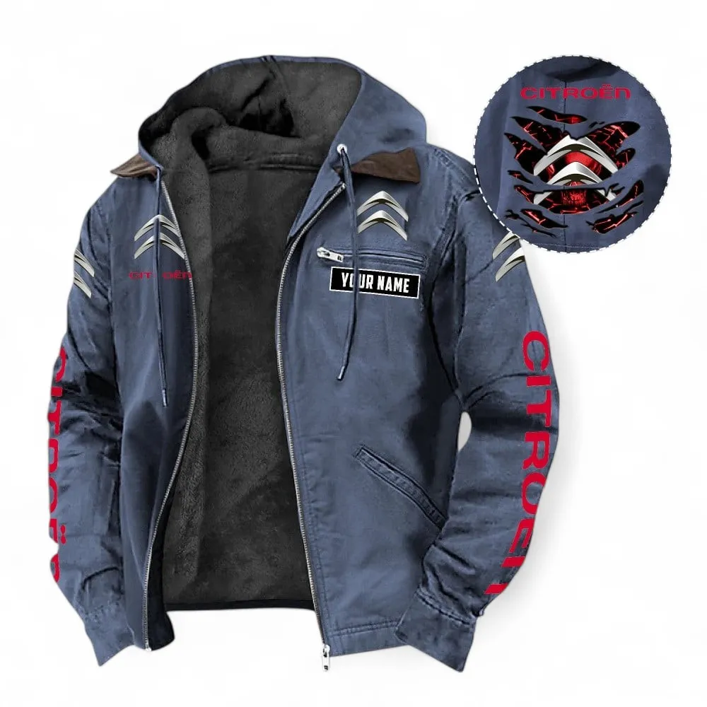 Family Car Hooded And Flannel Hoodie, Sporty Urban Comfort Hoodie For Car Lovers CAR391 - Navy Blue