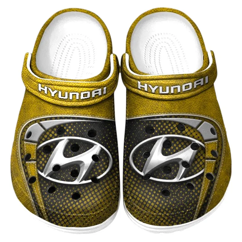 Family Car Lover’s All Over Print Clog, Slip-On Shoes for Daily Comfort and Garage Style CAR177 - Yellow