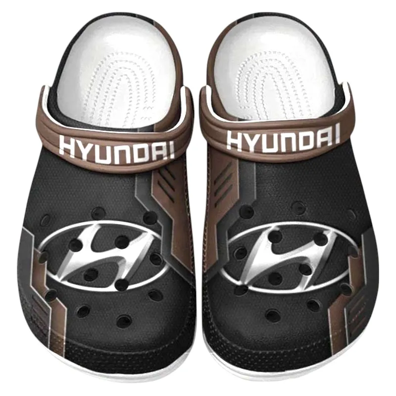 Family Car Lover’s All Over Print Clog, Slip-On Shoes for Daily Comfort and Garage Style CAR185 - Brown