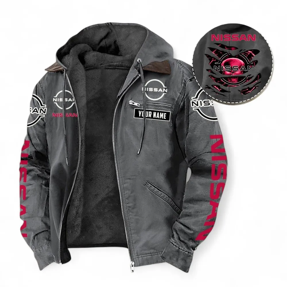 Family Sedan Hooded And Flannel Hoodie, Sporty & Street-Ready Hoodie For Car Lovers CAR391 - Gray