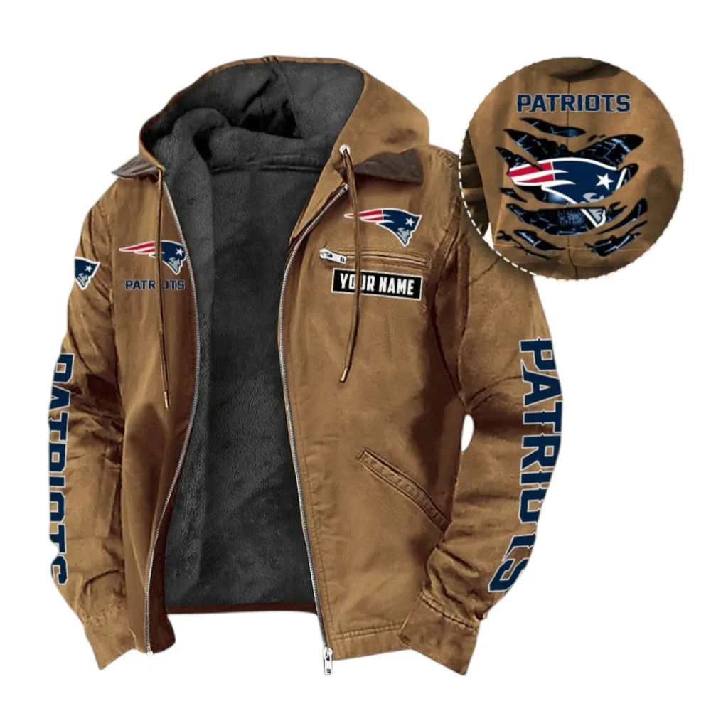 Fan Squad Hooded And Flannel Hoodie, Fan Pride Hooded Flannel NFL135 - Camel