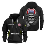 Hoodie Half Zipper Exclusive Logo Gift For Performance Scooter Enthusiasts CAR166 - Black