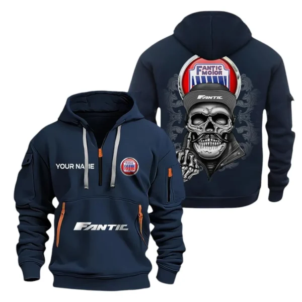 Exclusive Logo Hoodie Half Zipper For Performance Off-Roader Enthusiasts, Gift For Performance Off-Roader Fans CAR166 - Navy