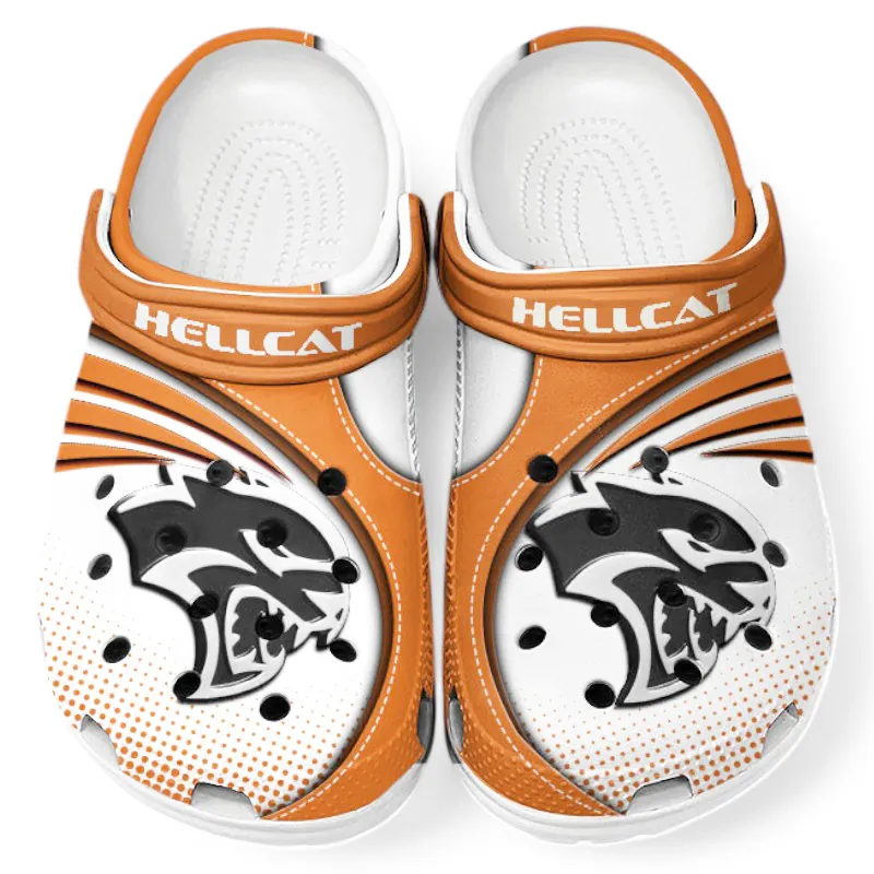 Fast Sedan Lover’s All Over Print Clog, Slip-On Shoes for Daily Comfort and Garage Style CAR181 - Orange