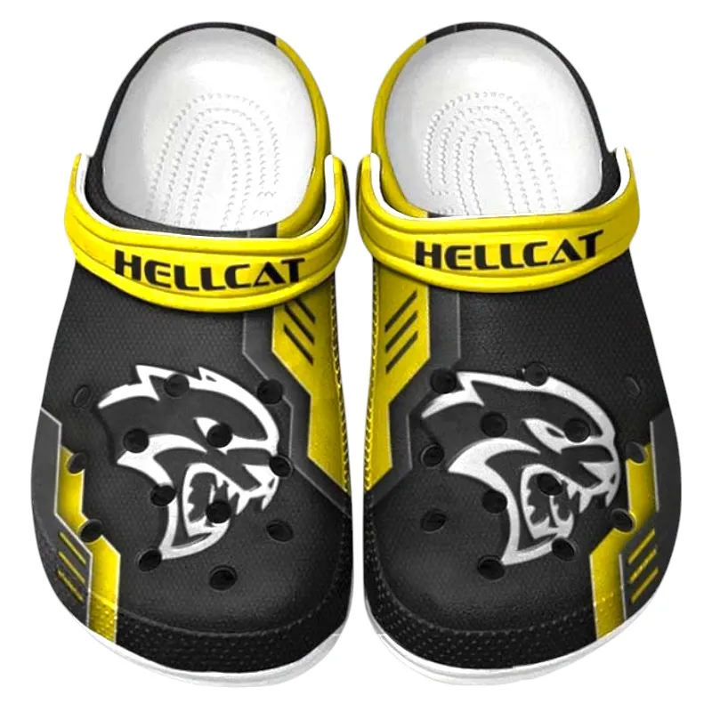 Fast Sedan Lover’s All Over Print Clog, Slip-On Shoes for Daily Comfort and Garage Style CAR185 - Yellow