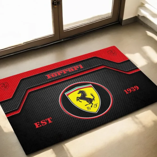 Exotic Sports Car Doormat, Automotive Logo Style Floor Mat CAR162