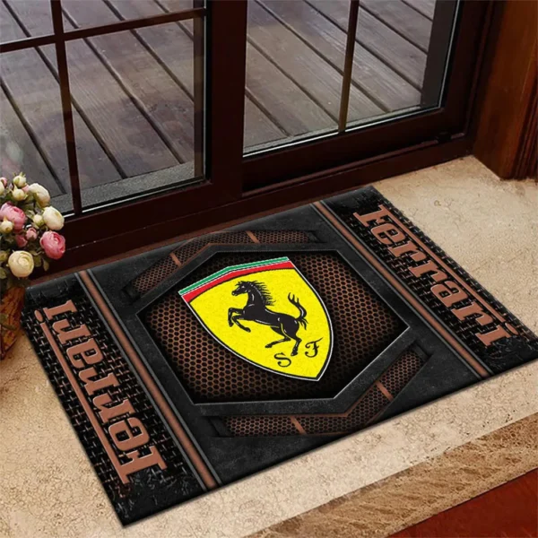 Italian Supercar Doormat, All Over Print Doormat For Car Lovers CAR135 - Brown