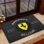 Exotic Sports Car Doormat, Automotive Logo Style Floor Mat CAR169 - Black
