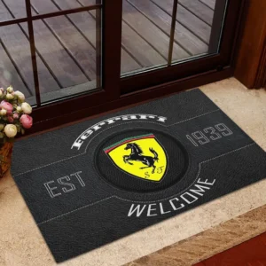 Exotic Sports Car Doormat, Automotive Logo Style Floor Mat CAR169 - Black