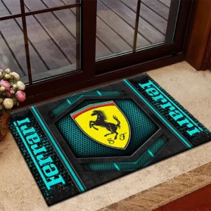 Iconic Performance Vehicle Doormat, All Over Print Doormat For Car Owners CAR135 - Cyan