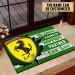 Italian Supercar Doormat, All Over Print Doormat For Car Owners CAR135 - Green