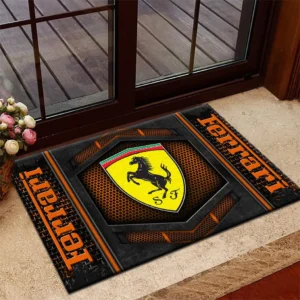 Performance GT Doormat, Durable Auto-Inspired Rug for Garage or Home Entry CAR135 - Orange