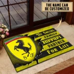 Italian Supercar Doormat, All Over Print Doormat For Car Lovers CAR135 - Yellow