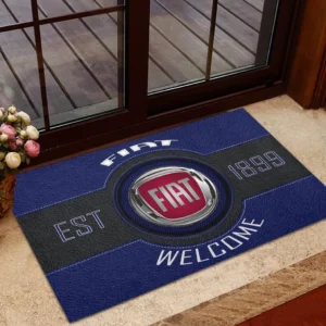 Retrova Cars Doormat, All Over Print Doormat For Car Owners CAR169 - Blue