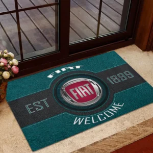 Euromini Motors Doormat, All Over Print Doormat For Car Fans CAR169 - Cyan