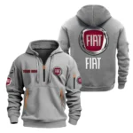 Hoodie Half Zipper Exclusive Logo Gift For Compact Utility Vehicle Enthusiasts CAR200 - Gray