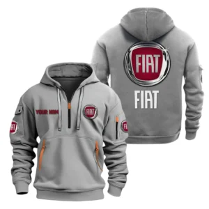 Hoodie Half Zipper Exclusive Logo Gift For Compact Utility Vehicle Enthusiasts CAR200 - Gray