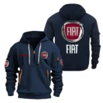 Hoodie Half Zipper Exclusive Logo Gift For Urban-Friendly Vehicle Enthusiasts CAR200 - Navy