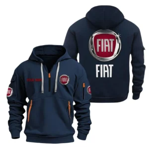 Hoodie Half Zipper Exclusive Logo Gift For Urban-Friendly Vehicle Enthusiasts CAR200 - Navy