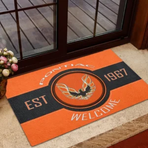 Retro Cruiser Doormat, All Over Print Doormat For Car Fans CAR169 - Orange