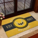 Timeless American Ride Doormat, Durable Auto-Inspired Rug for Garage or Home Entry CAR169 - Yellow