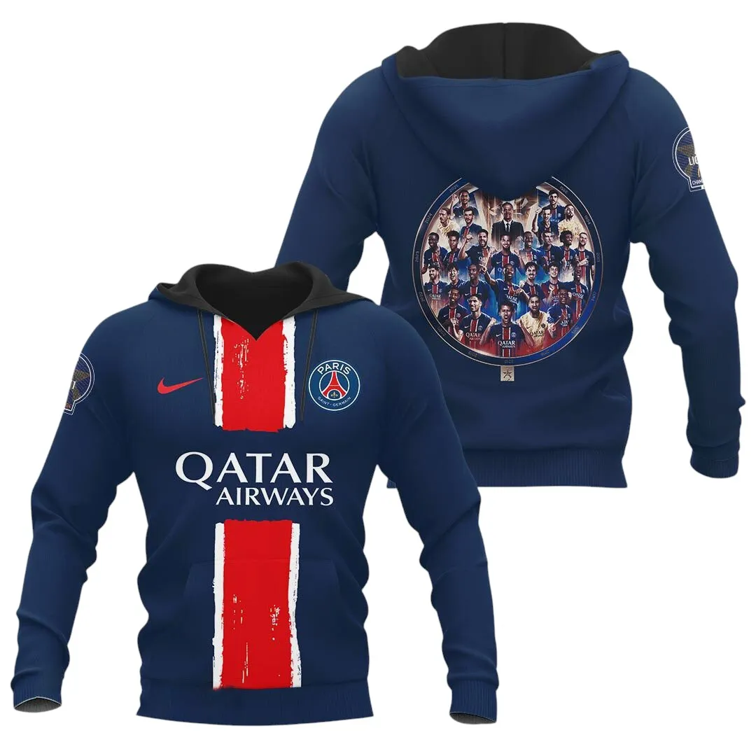 Football Spirit Hoodie, Limited Edition Biker Hoodie PSG940