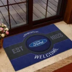 Muscle Car Doormat, All Over Print Doormat For Car Lovers CAR169 - Blue