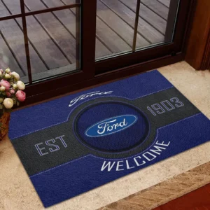 Muscle Car Doormat, All Over Print Doormat For Car Lovers CAR169 - Blue