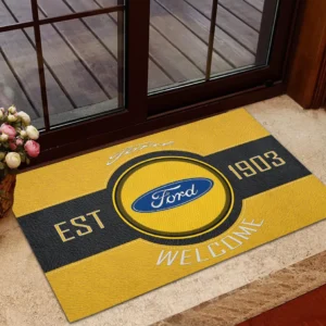 Muscle Car Doormat, All Over Print Doormat For Car Lovers CAR169 - Yellow