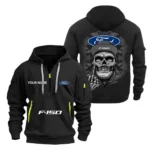 Hoodie Half Zipper Exclusive Logo Gift For Touring Coupe Enthusiasts CAR166 - Black