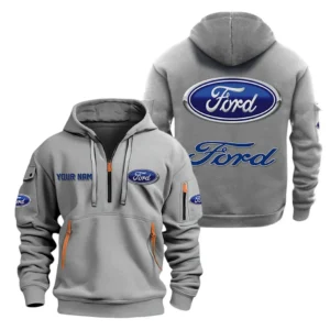Hoodie Half Zipper Exclusive Logo Gift For Pickup Legend Enthusiasts CAR200 - Gray