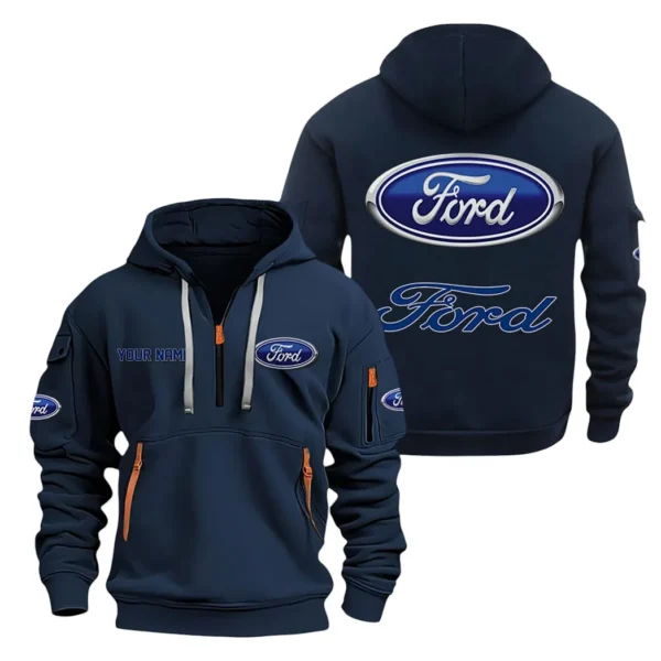Exclusive Logo Hoodie Half Zipper For Pickup Legend Enthusiasts, Gift For Pickup Legend Fans CAR200 - Navy