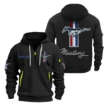 Hoodie Half Zipper Exclusive Logo Gift For Touring Coupe Enthusiasts CAR200 - Black